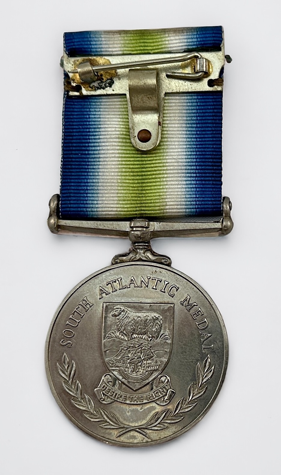 An ERII South Atlantic Medal 1982 (Falklands), with Rosette, named to 24523171 GNR P. Boyd RA (Royal - Image 2 of 2