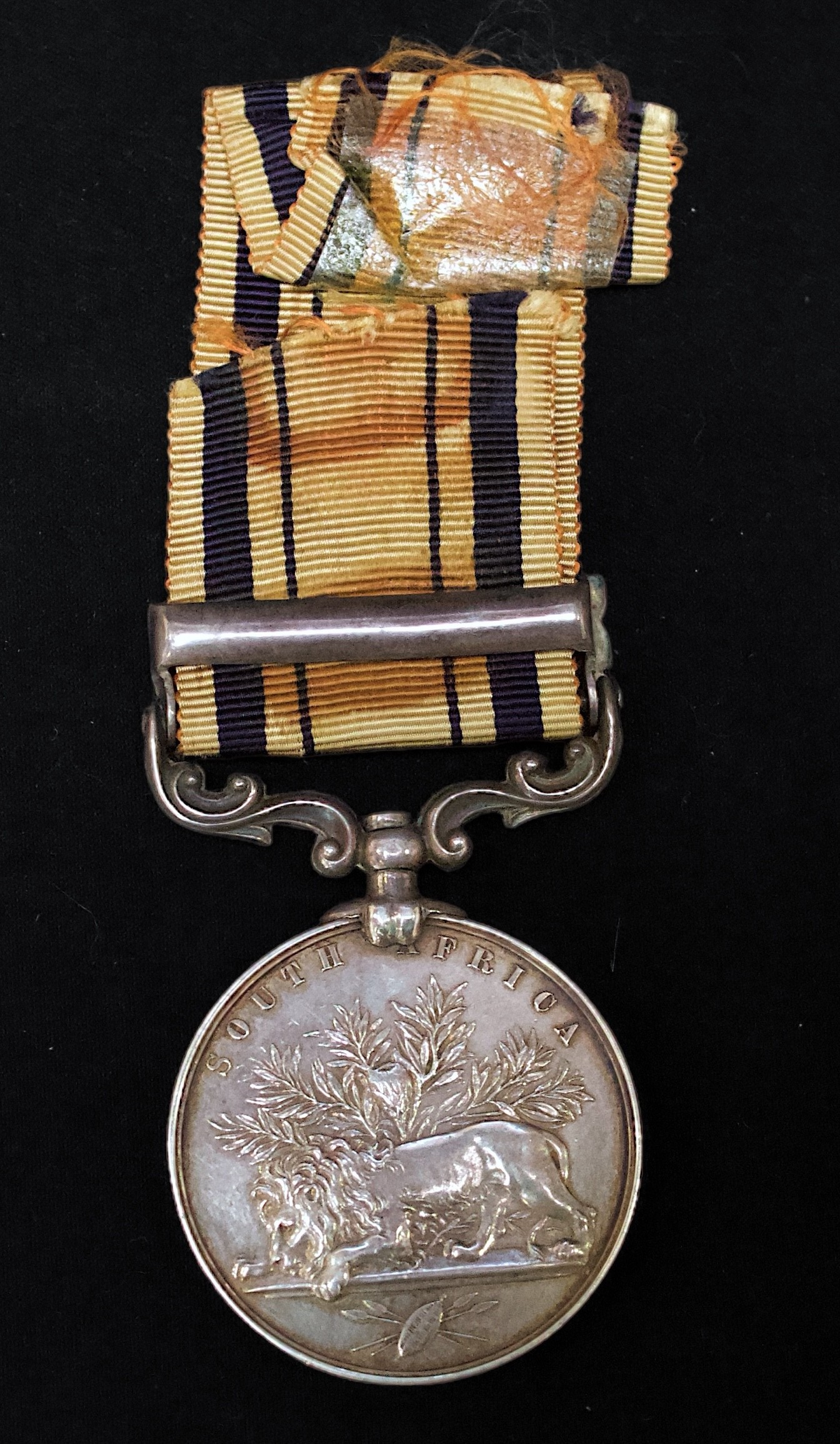 A Queen Victoria South Africa Medal (Zulu & Basuto War) with 1879 Clasp, to 'LIEUT: D.P. ROBERTSON - Image 2 of 4