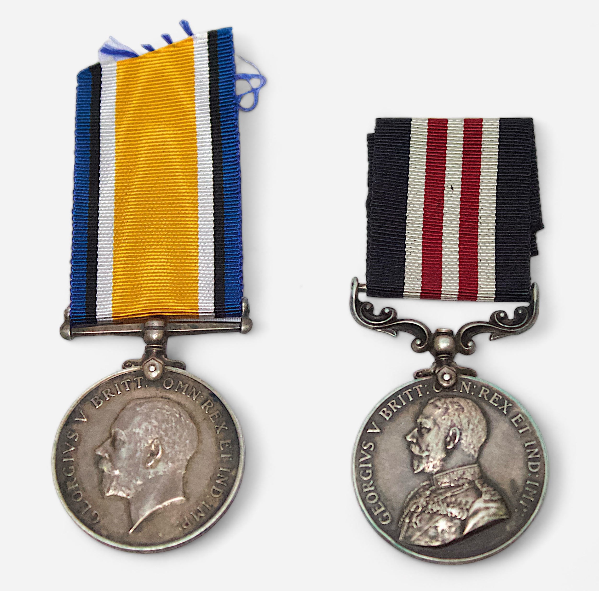 A Great War Military Medal pair awarded to Signaller Arthur William George, Royal Field Artillery,