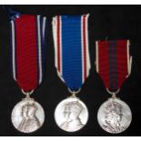 King George V & Queen Mary Silver Jubilee Medal, George VI Queen Elizabeth Coronation Medal 1937 and