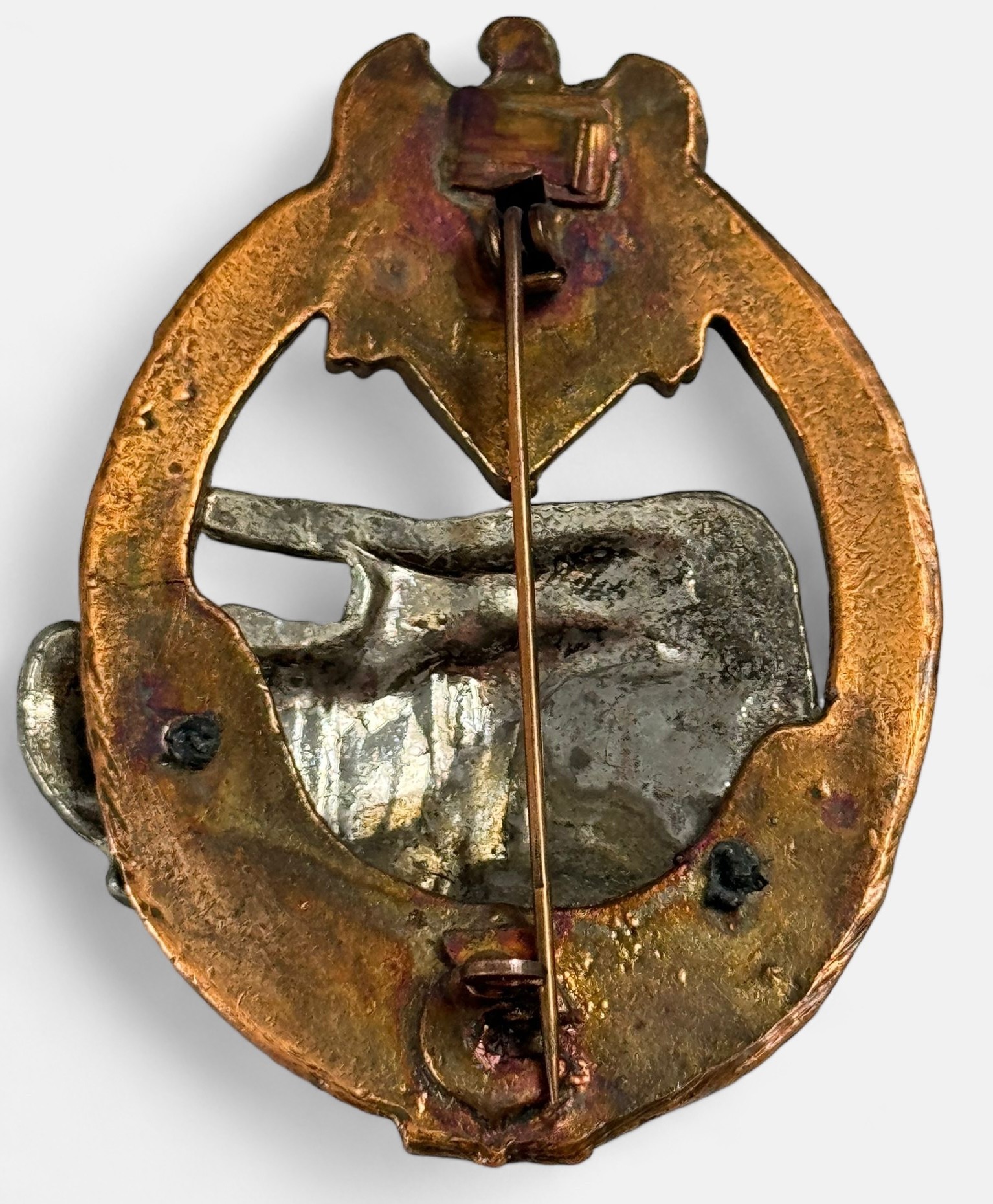 A WWII German Third Reich / Waffen SS Tank Assault Badge for 25 engagements, cast two-piece - Image 2 of 2