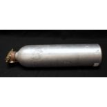 A WWII Luftwaffe Oxygen Bottle by Auer, from a Junkers Ju.88, with various stamped marks and