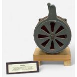 A WWII Home Office Secomak hand-operated air raid siren by Electric Service Co. Ltd., Type 447,