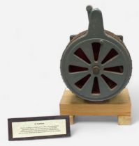 A WWII Home Office Secomak hand-operated air raid siren by Electric Service Co. Ltd., Type 447,