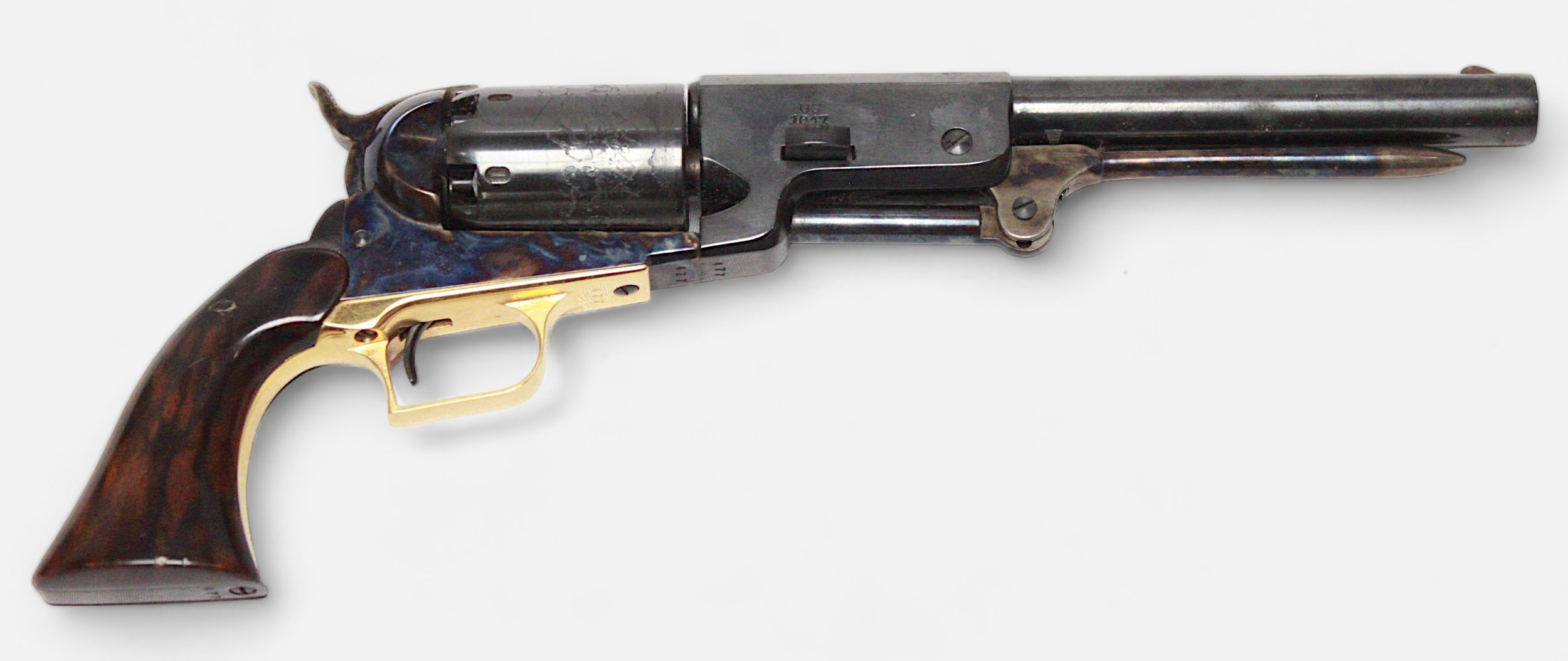 An 1847 Walker Colt Miniature - an inert miniature scale reproduction six shot revolver, USMR - Image 3 of 3