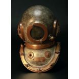 A FINE 12-BOLT DIVING HELMET BY SIEBE GORMAN, CIRCA 1950 numbered 19685 (matching on faceplate and