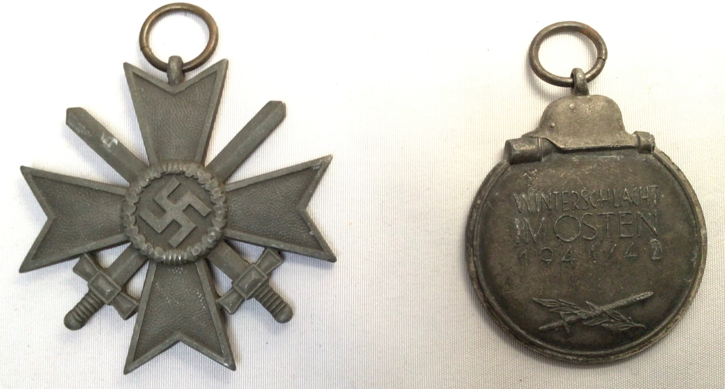 Seven various German WWII Third Reich medals, comprising three German Eastern Front Medals, one - Image 9 of 11