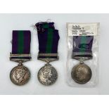 Three various British monarch's General Service Medals 1918-1962, George V with Iraq Clasp to