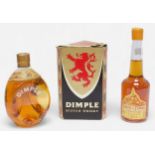 A bottle of John Haig & Co ‘Dimple’ whisky, in original card box, together with a 50cl bottle of