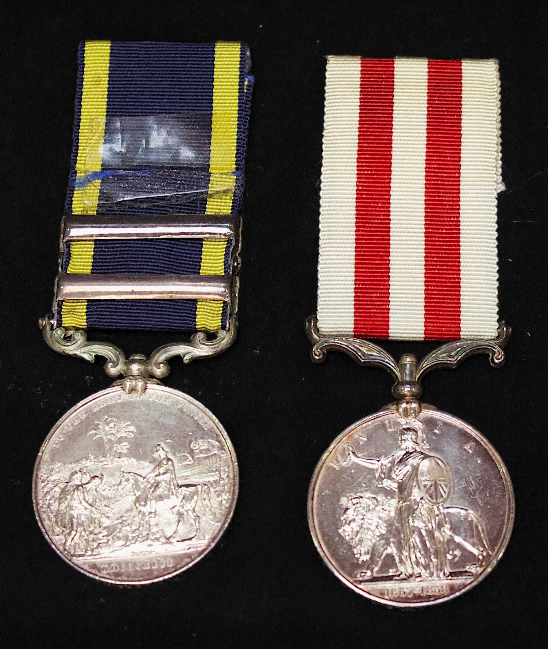 A Queen Victoria Punjab Medal with 'Goojerat' and 'Chilianwala' Clasps and Indian Mutiny Medal - Image 2 of 5