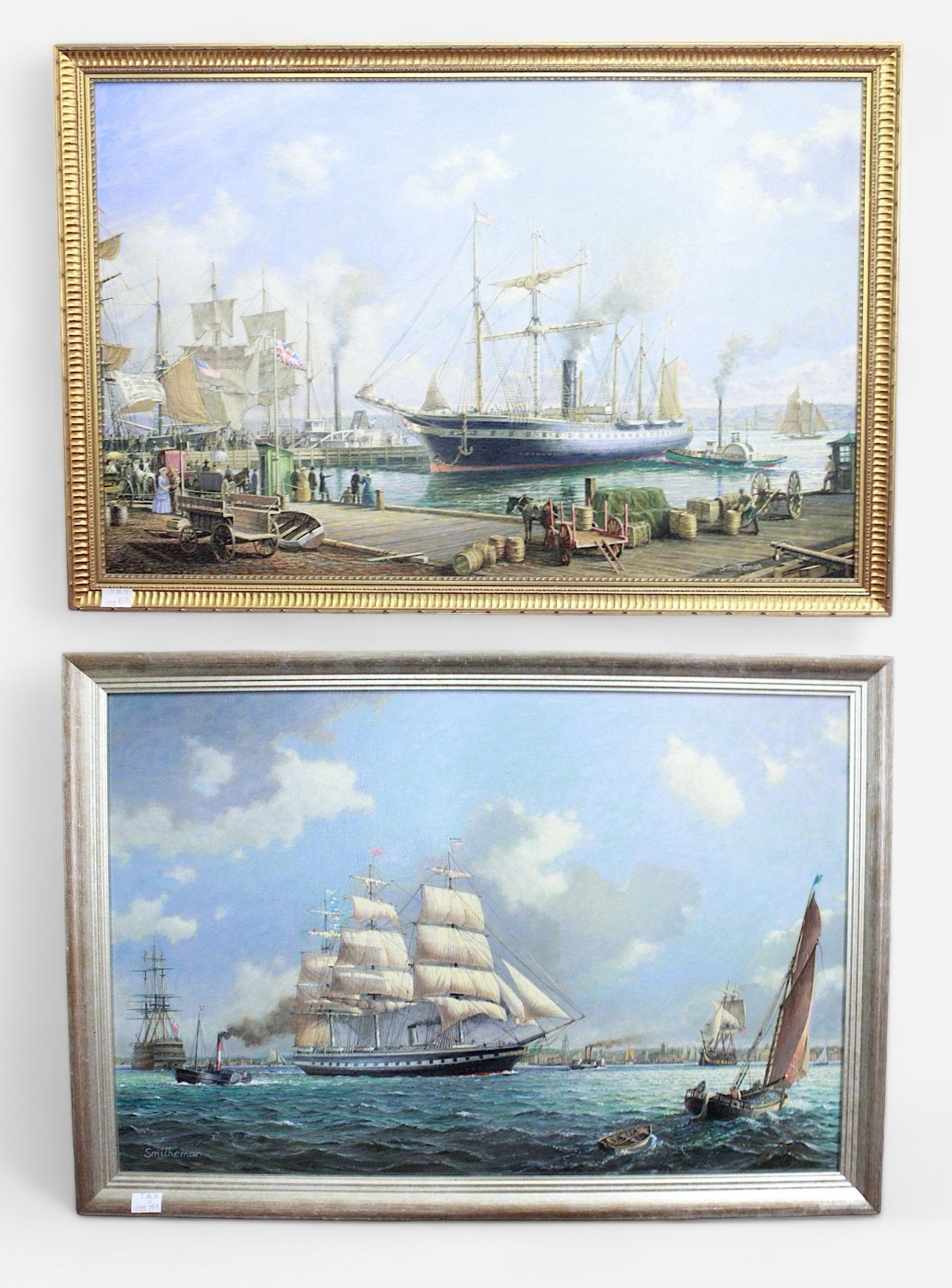 Stanley Francis Smitheman FRSA (late 20th/early 21st century). A pair, 'The SS Grewat Britain