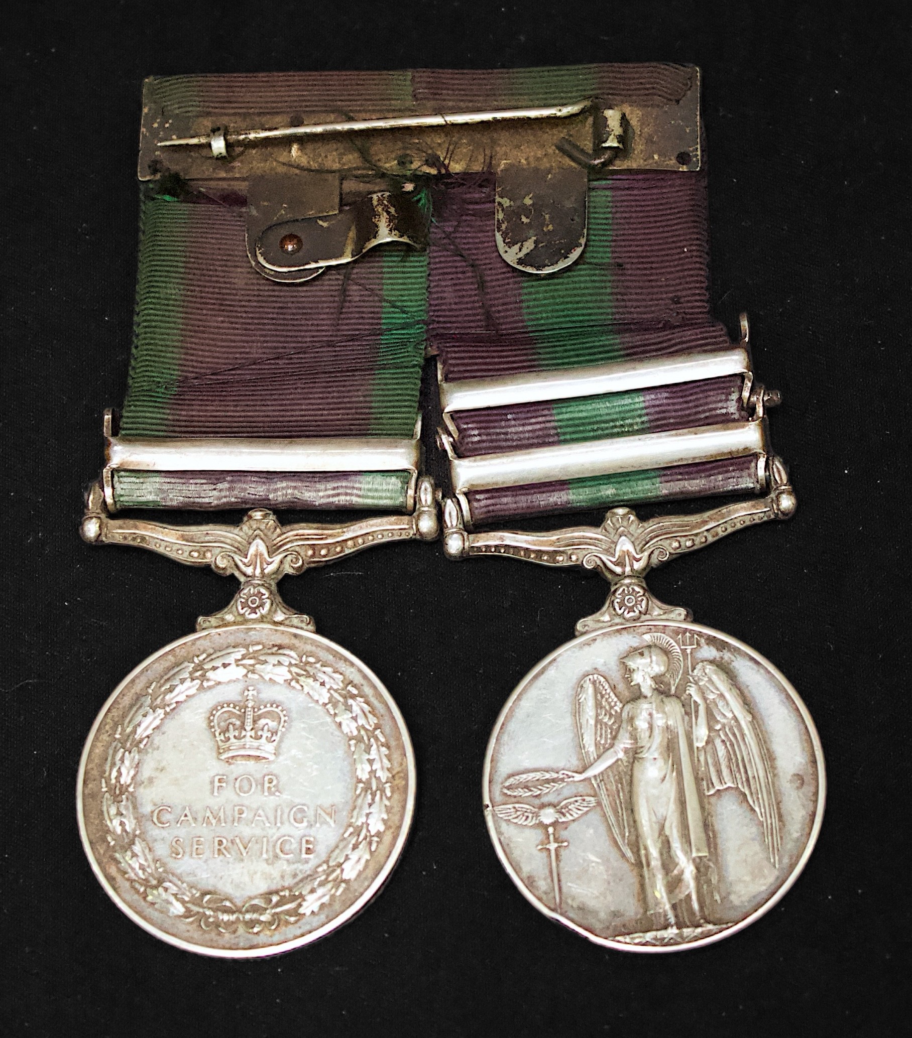 GSM pair, ERII, 2nd King Edward VII's Own Gurkha Rifles (The Sirmoor Rifles) General Service Medal - Image 2 of 3