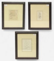 William Lionel Wyllie RA (1851-1931) Three original pencil sketches including ‘Becalmed Lugger’, ‘