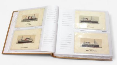 A superb and rare collection of 59x Stevengraph Postcards, comprising 55x RMS Ships and some TT SS