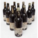 A collection of ten 75cl bottles of Taylors Quinta de Vargellas 1974 vintage port, varying ullage,