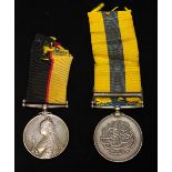 A Queen's Sudan 'Wound' Pair of Queen's Sudan Medal 1899 and Khedive's Sudan Medal with Khartoum