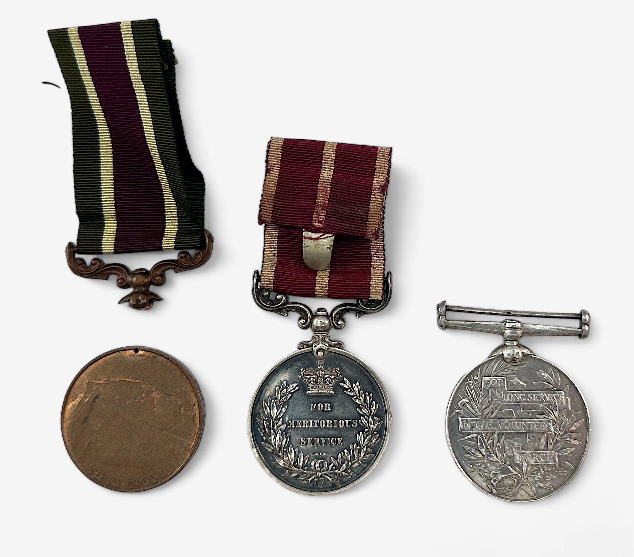 An Edward VII Tibet Medal, bronze, without Clasp to 905 Mate Vialu Supply & Transport Corps, ( - Image 2 of 2