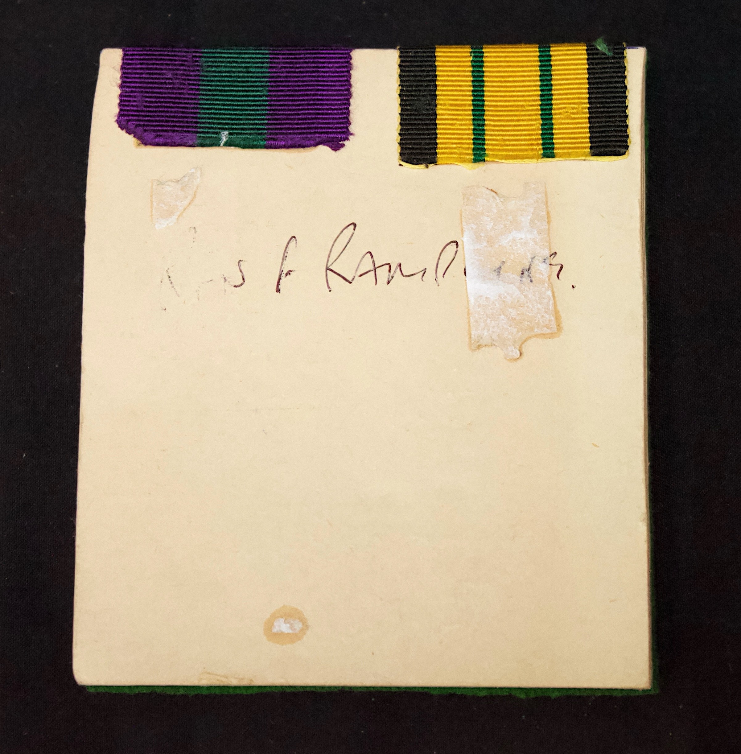 Rifle Brigade pair to 23124266 RFN F.J. Rampling R.B. comprising an ERII Africa General Service - Image 2 of 2