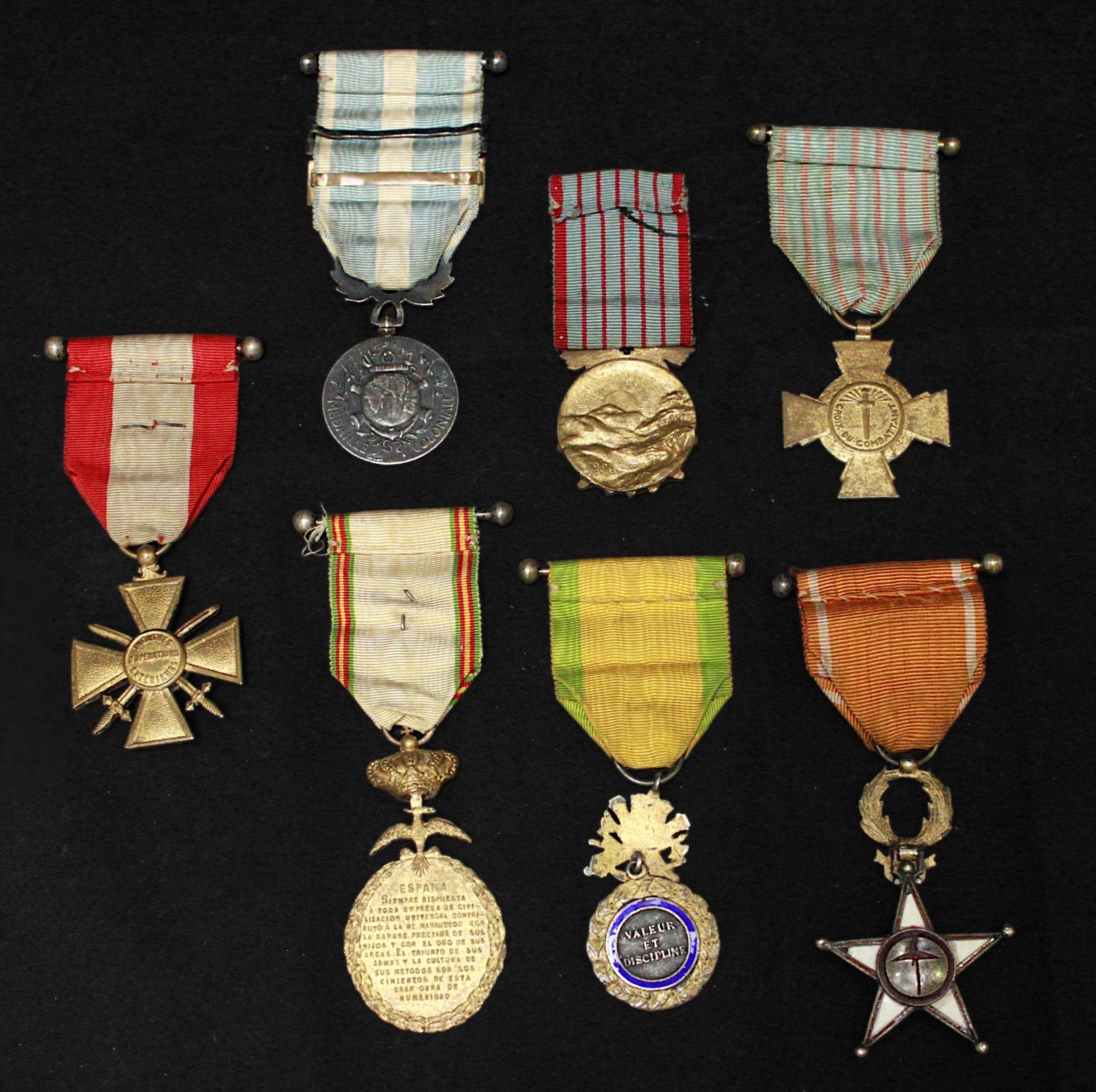 Seven French/Eurpoean Medals for North African/Middle East, including Moroccan order of Ouissam - Image 2 of 2