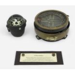 Two WWII RAF/SOE escape and evasion compasses, together with, an RAF aircraft cockpit compass,