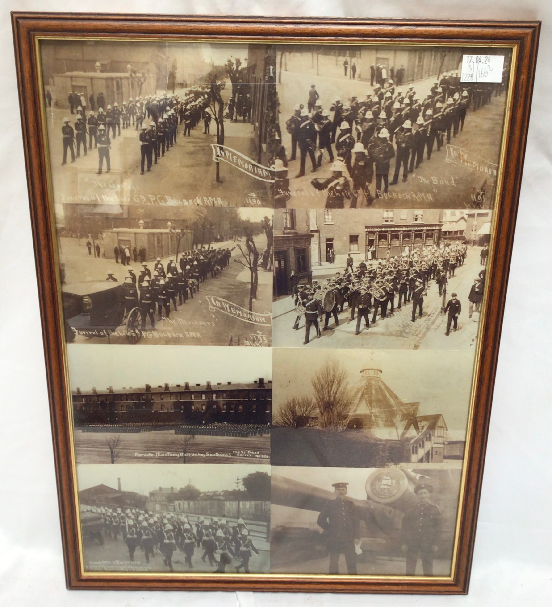 A framed montage of Will’s cigarette cards, ‘Life in the Royal Navy’, together with a framed set - Image 2 of 4