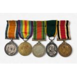 A WW1 and WW2 group comprising War Medal and Victory Medal to 17550 Pte. C.R. TAYLOR NORF. R. (