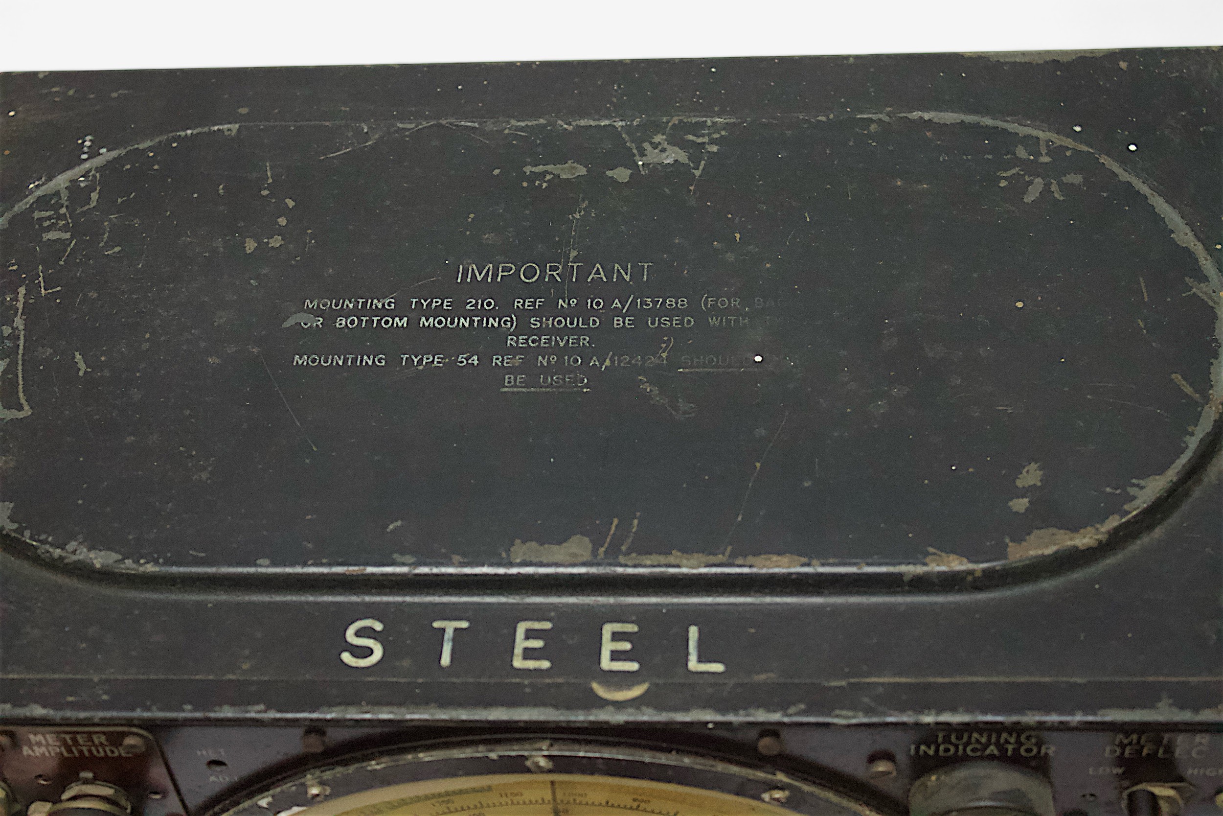 A WWII Air Ministry Communications Receiver, Type R 1155 F, steel-cased version, serial no. 80860, - Image 2 of 2