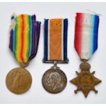 A WW1 Royal Artillery Trio to 45899 GNR. H. Hayes R.F.A. comprising 1914 Mons Star, War Medal and