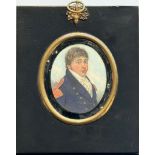 Attributed to Frederick Buck (1771 – c1839/40), An early 19th century oval portrait miniature of a