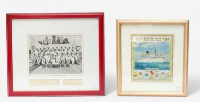 A unique collection of Royal Tour 1953-54 memorabillia relating to S.S. Gothic including a formal