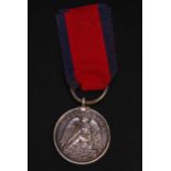 THE WATERLOO MEDAL 1815, named to Frederick Baurmann 1st Regiment Hussars K.G.L. (Kings German