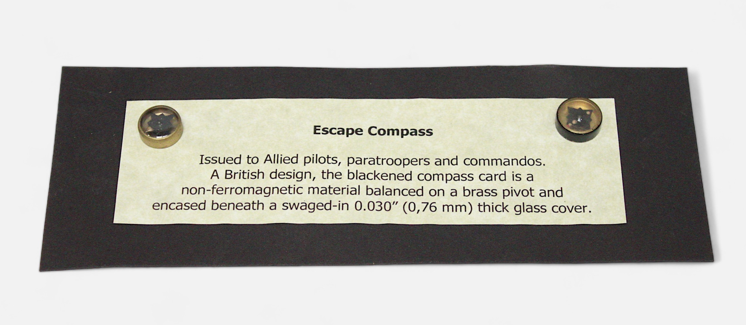 Two WWII RAF/SOE escape and evasion compasses, together with, an RAF aircraft cockpit compass, - Image 3 of 3