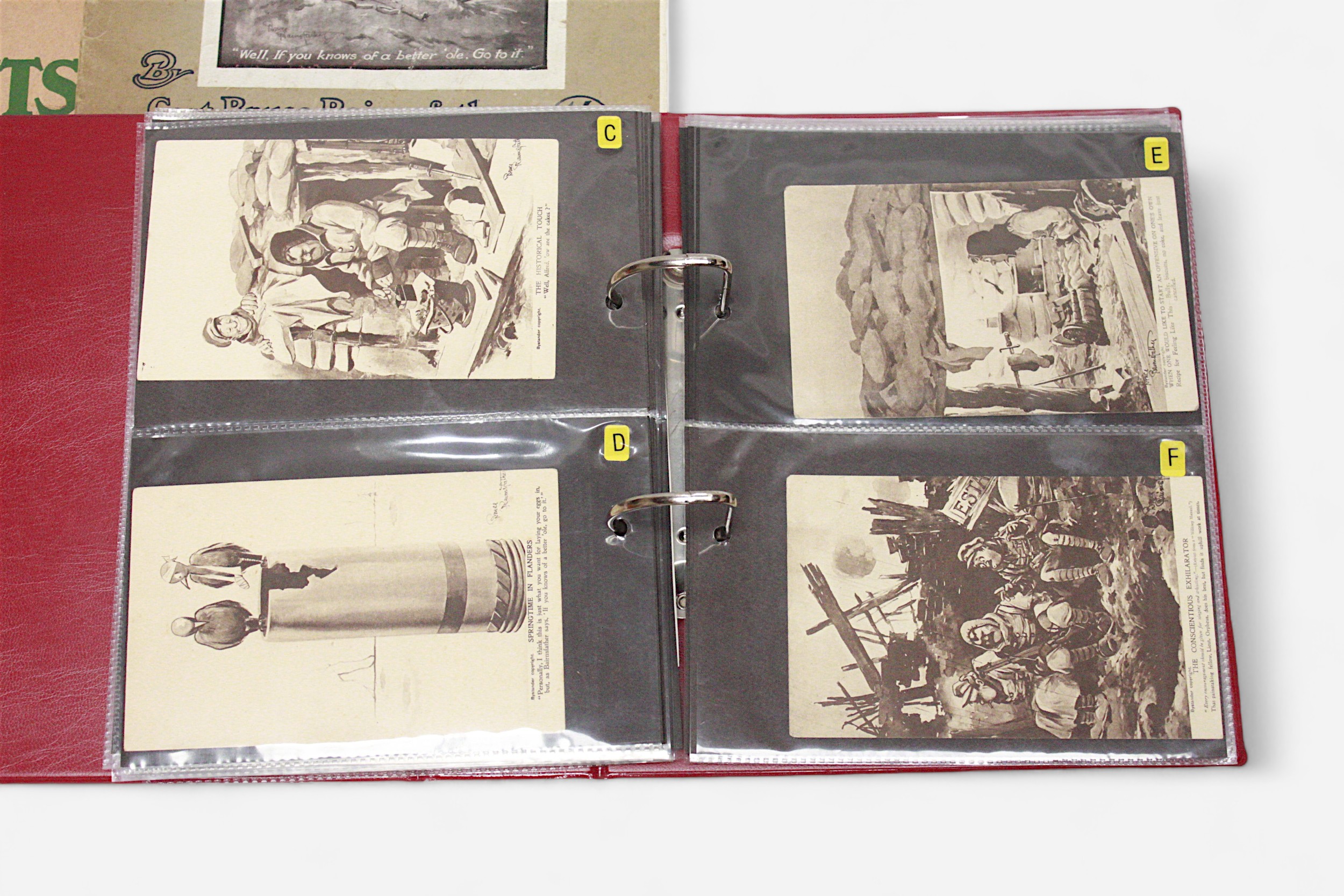 A collection of nine series of six postcards (54) produced one set per month from mid 1916, by Bruce - Image 3 of 3