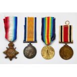 A WW1 Royal Sussex Regiment group to 2449 PTE. S. READ, comprising 1914-15 Star, War Medal and