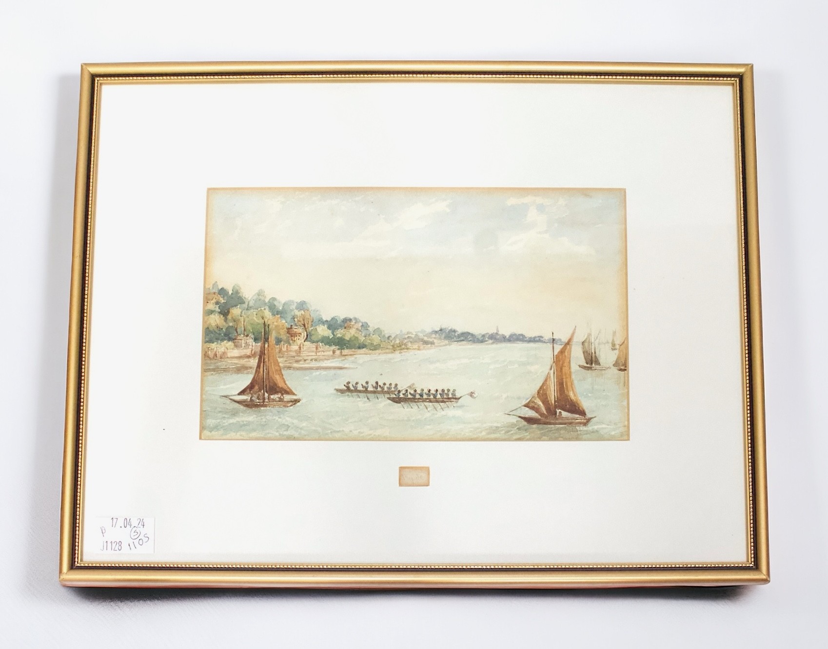 19th Century English School. Five watercolours of Naval Personnel drilling in Southsea and around - Image 3 of 6
