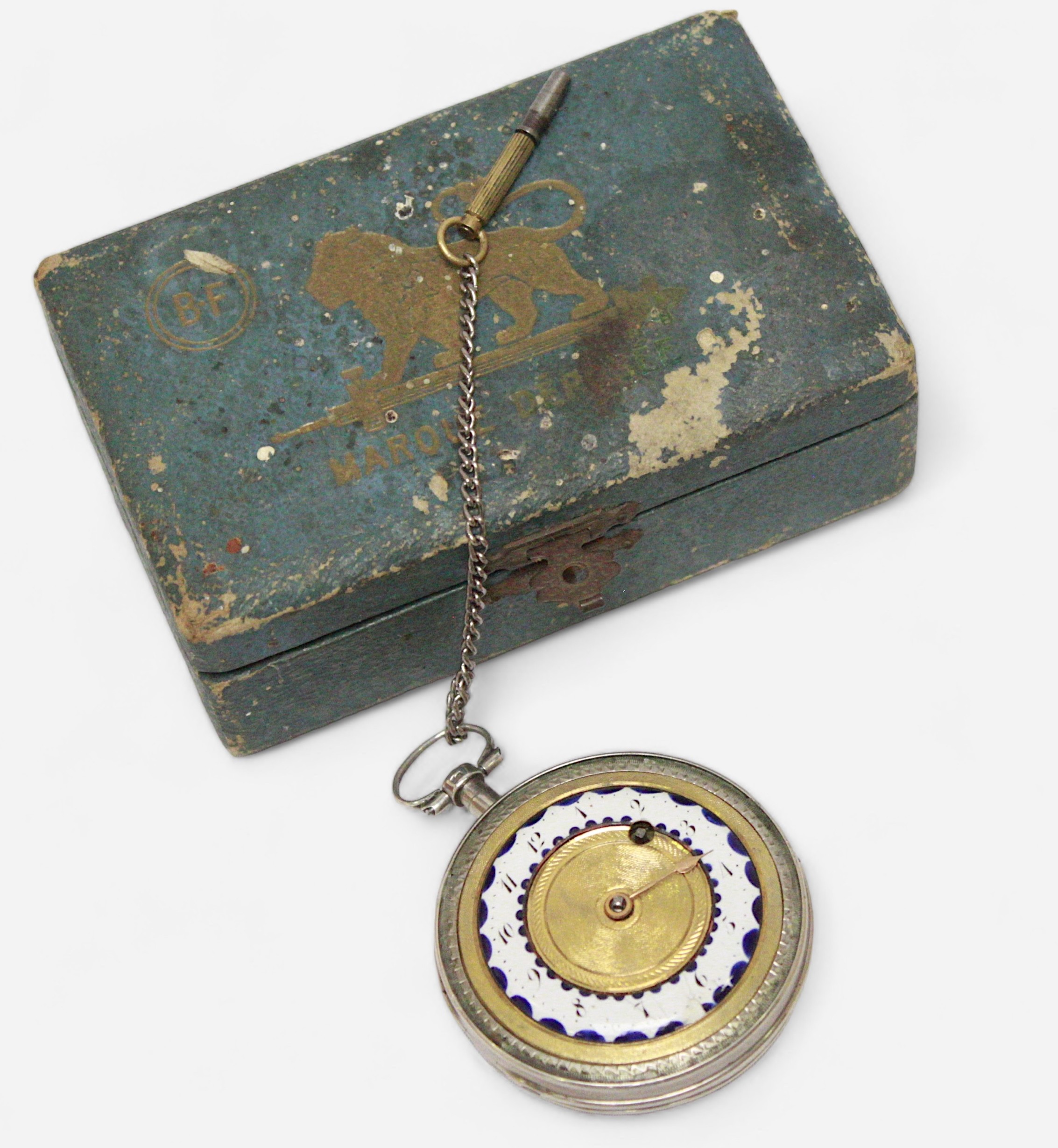 Battle of Trafalgar Interest: A late 18th/early 19th Century silver cased open-face pocket watch, - Image 2 of 8
