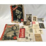 WWII Ephemara: Various newspapers and Aircraft Identification books and playing cards set, etc
