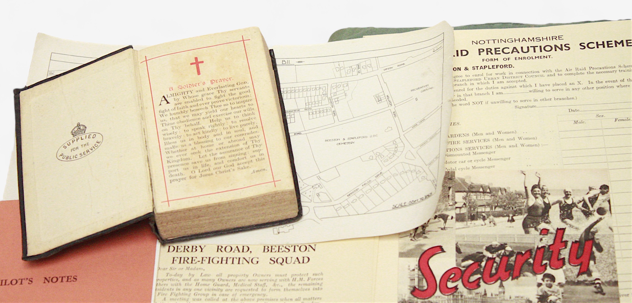 A collection of WWII documentation and ephemera, comprising Regular Army Certificate of Service - Image 4 of 6
