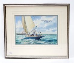 Colin M. Baxter (b.1963), ‘J Class Endeavor Spring Trials in The Solent circa 1934,’ with The P.S.