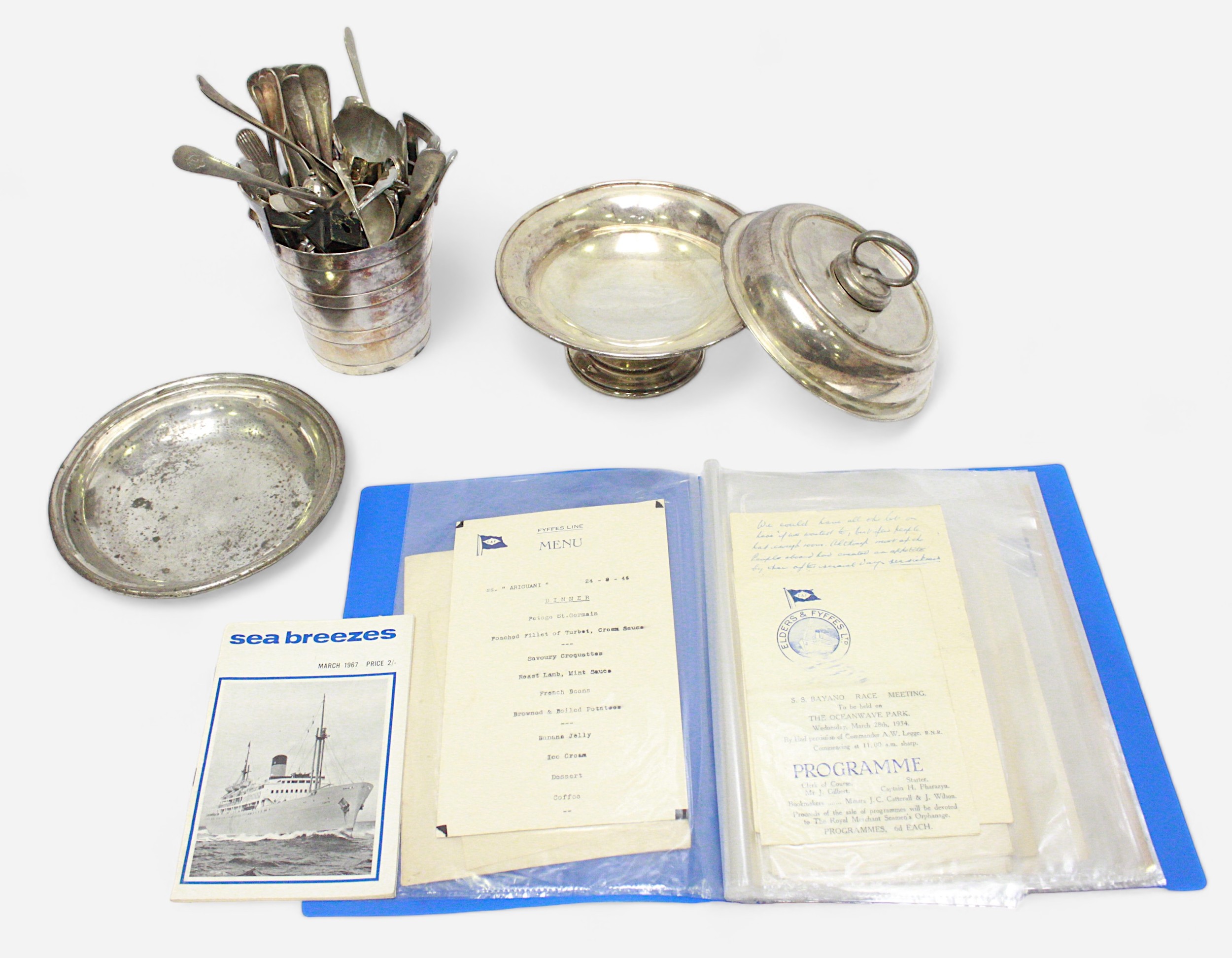 Elders & Fyffes Line, a collection of assorted silver and silver-plated wares and cutlery, including - Image 5 of 5