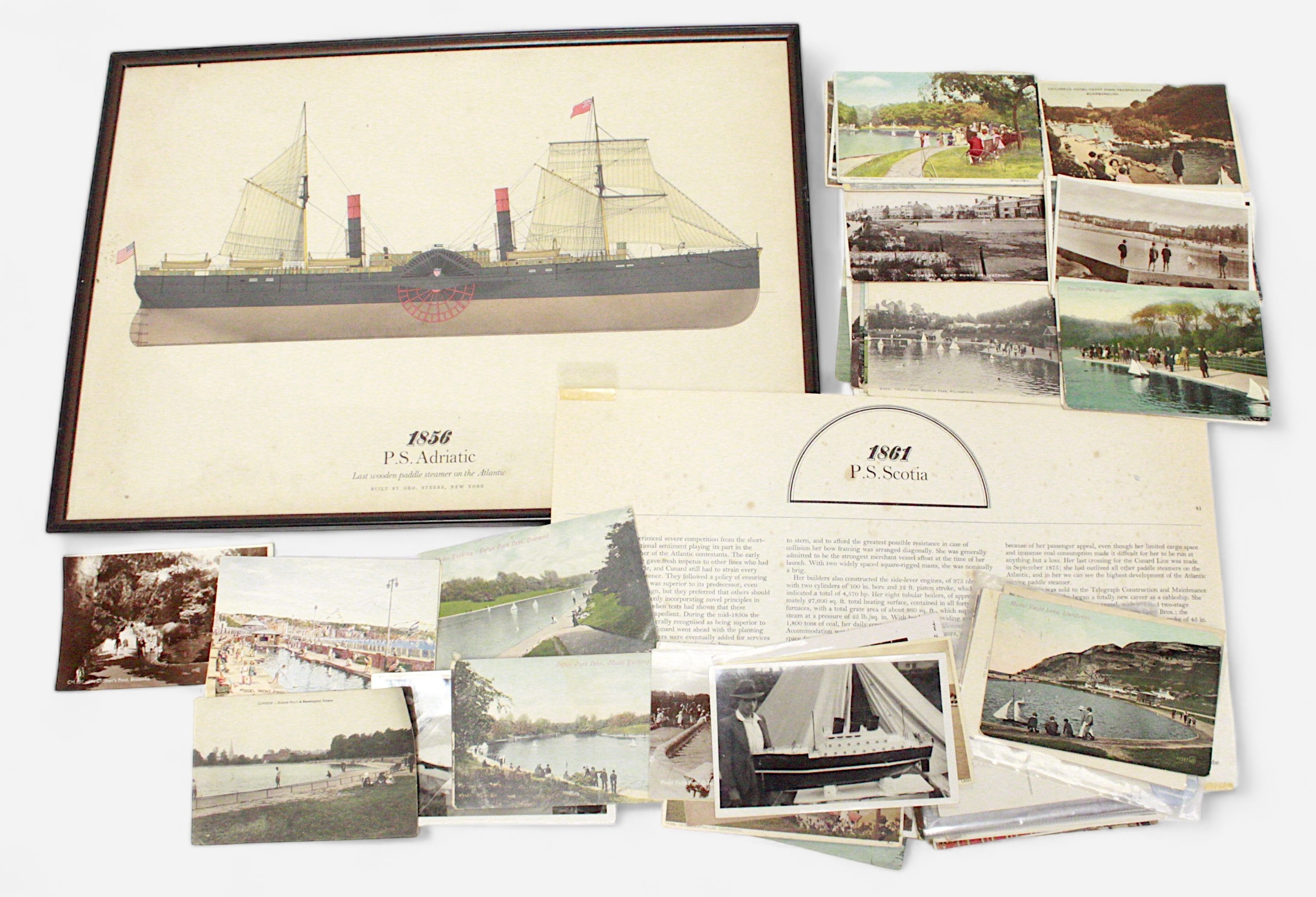 An interesting collection of assorted early 20th century loose postcards depicting scenes of pond - Image 4 of 4