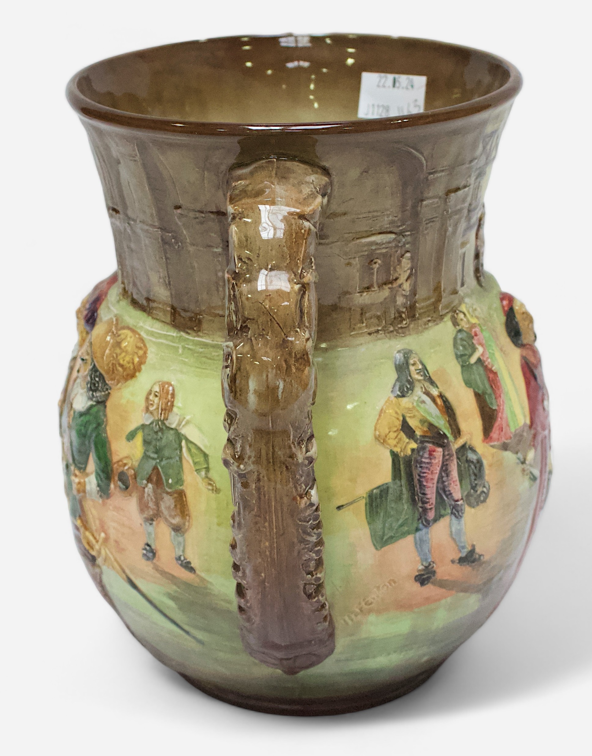 A Royal Doulton loving cup, ‘The Great Romance of Louis XIII Reign’ The Three Musketeers by Dumas, - Image 4 of 6