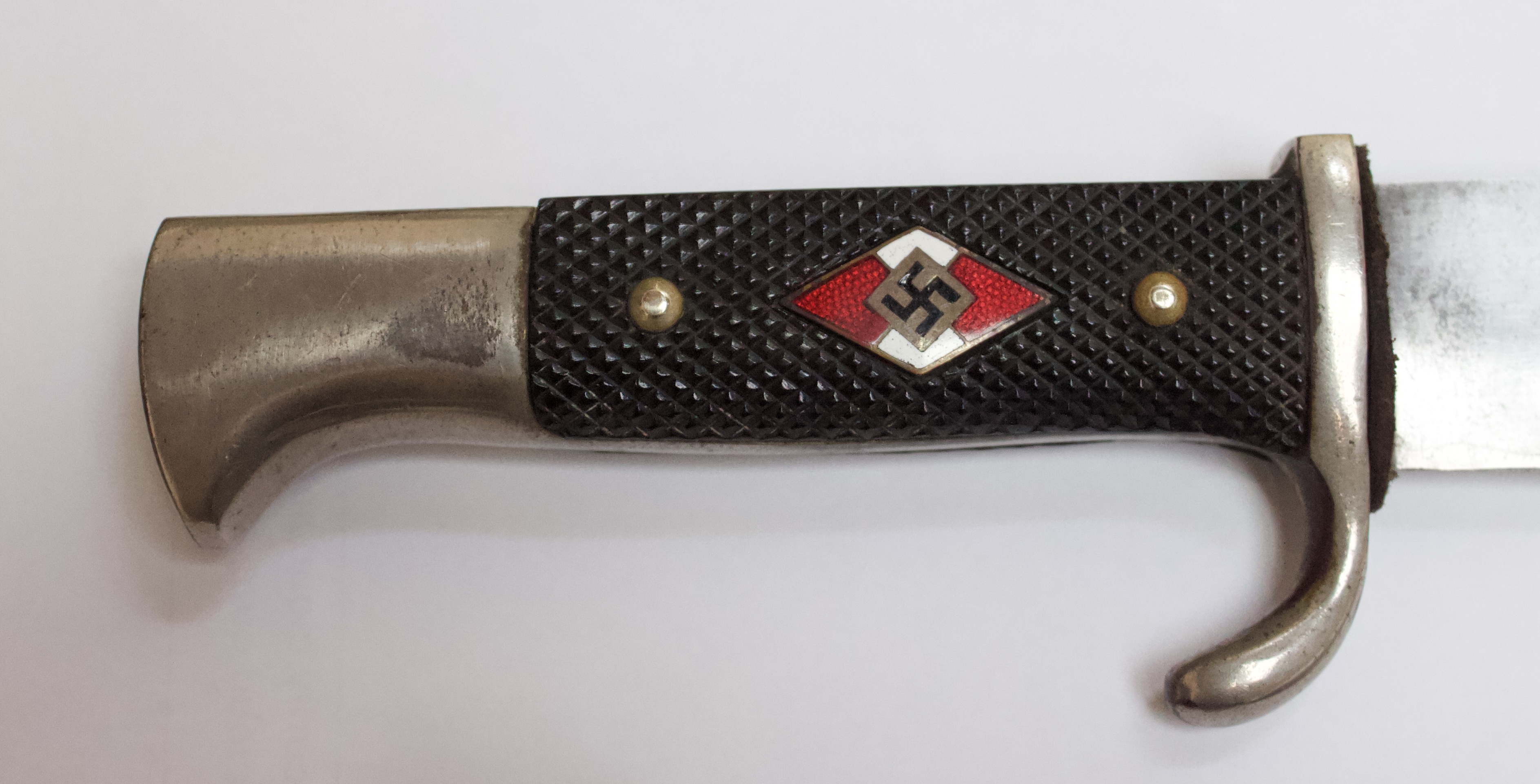 A German Third Reich Hitler Youth dagger / Hitlerjugend Fahrtenmesser, an early 1933 model by LUX - Image 3 of 8