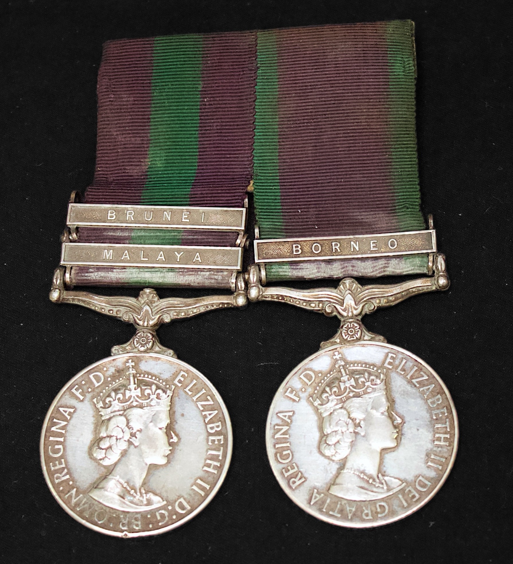 GSM pair, ERII, 2nd King Edward VII's Own Gurkha Rifles (The Sirmoor Rifles) General Service Medal