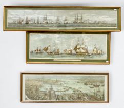 The British Fleet At Spithead In July 1853, after E. Duncan, 35x108cm, The Fleet And The Great Naval