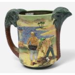 A Royal Doulton jug, ‘The Chart of Treasure Island, Long John Silver’, limited 502/600, 18cm high.