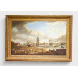 19th Century English School/ style of William Edward Atkins', ‘A large panoramic scene of Portsmouth