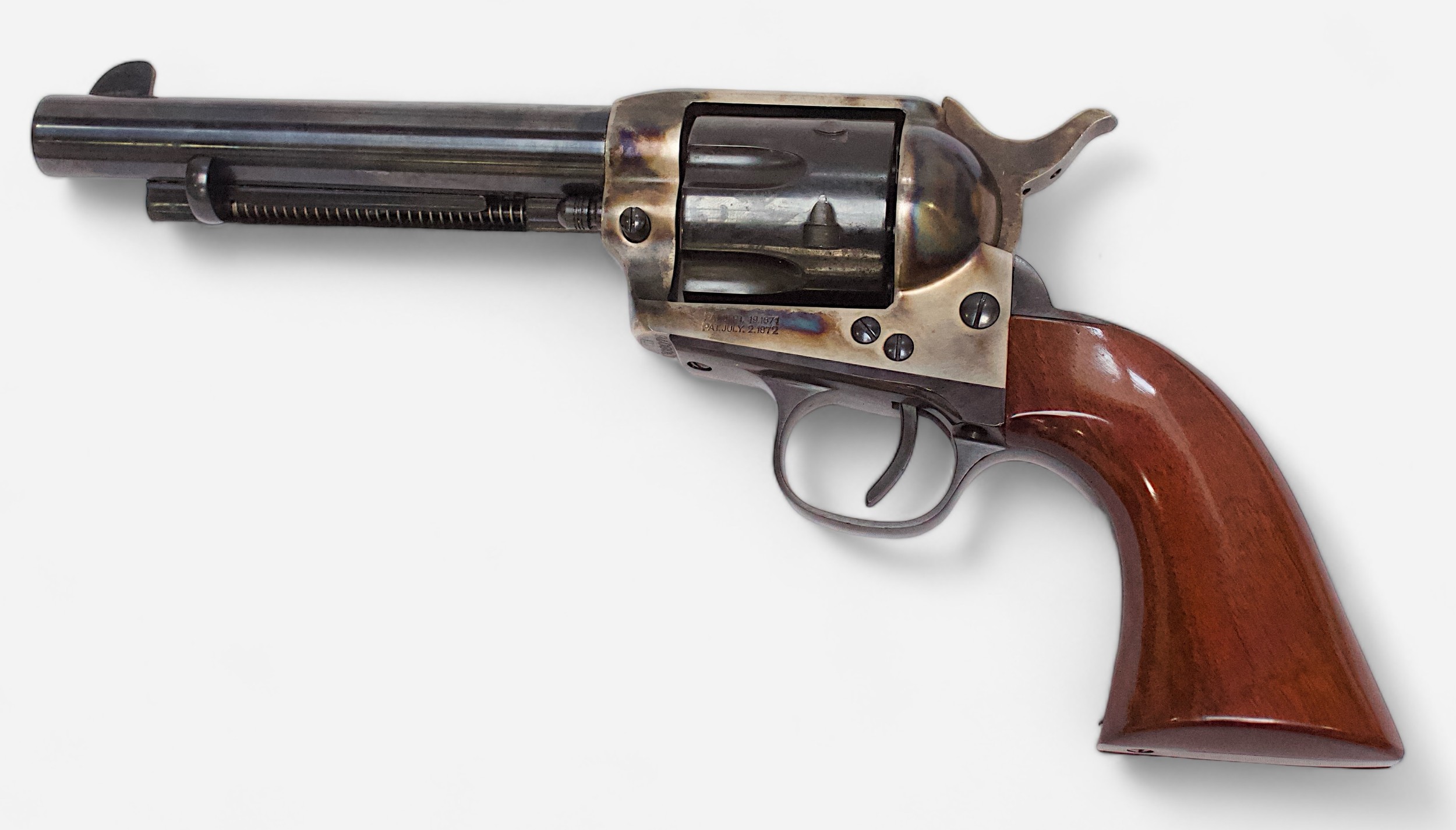 An Uberti Model 1830 Colt Peacemaker style 9mm blank firing six-shot single action revolver with