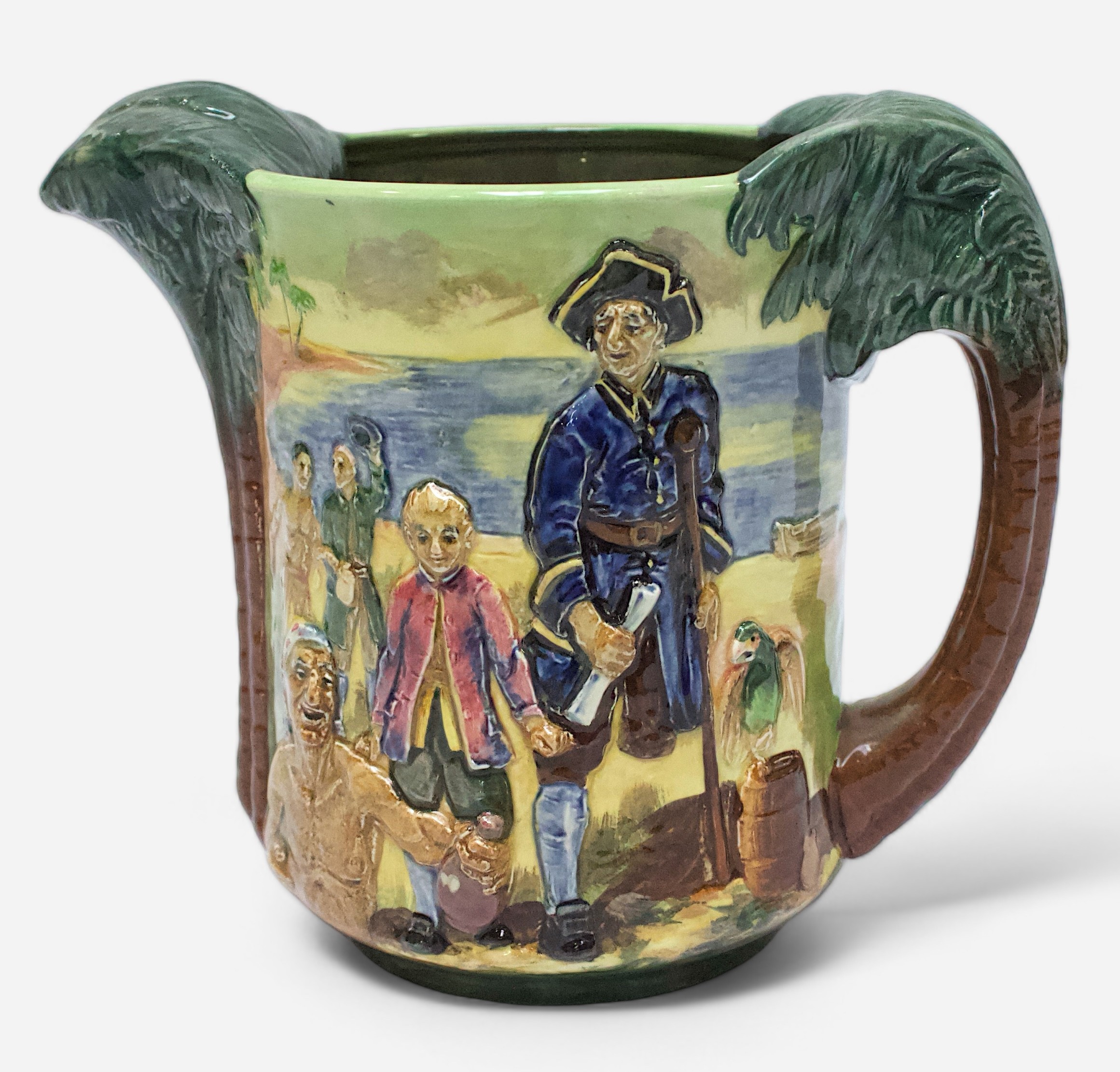 A Royal Doulton jug, ‘The Chart of Treasure Island, Long John Silver’, limited 502/600, 18cm high. - Image 2 of 3