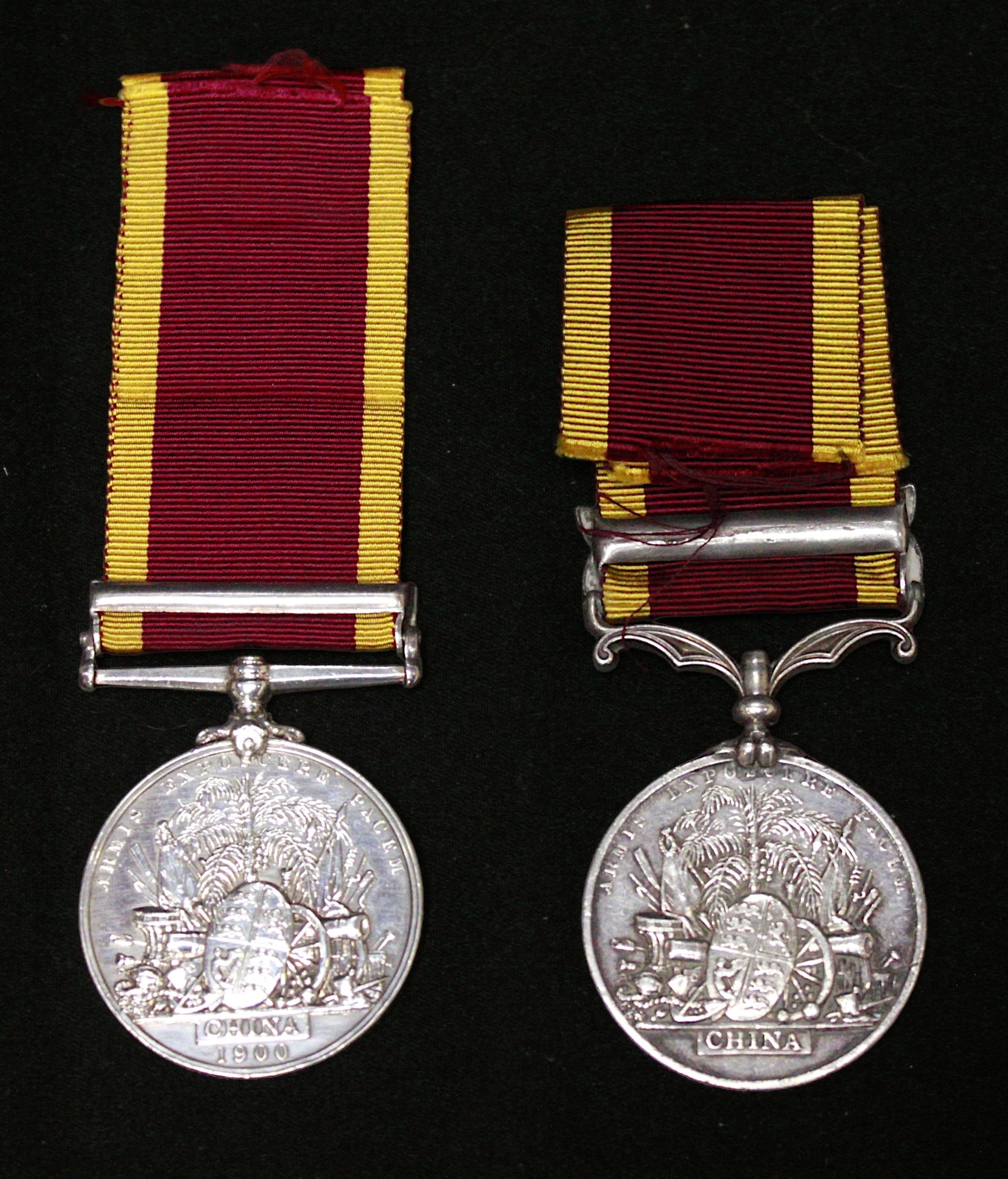 A Second China War Medal with Canton 1857 Clasp to John Barry 59th Regt. and a China War Medal